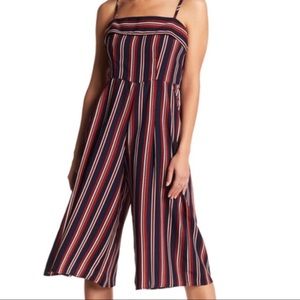 Socialite Wide Leg Striped Jumpsuit